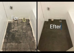 Med sin modstandsdygtighed mod vand og pletter er microcement et ideelt valg til badeværelsesgulve.
