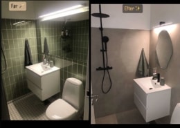 Microcement giver dit badeværelse et nordisk, moderne design. Ring i dag