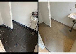 Skift fliserne på badeværelset ud med microcement. Nyt og tidsløst design.