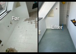 Anvendelsen af microcement har forvandlet rummet, så det har et nyt og moderne design. Ring i dag og lad os hjælpe dig.